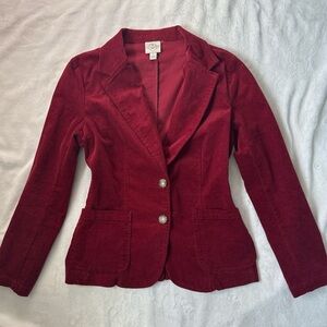 St. John's Bay Burgundy Corduroy Blazer